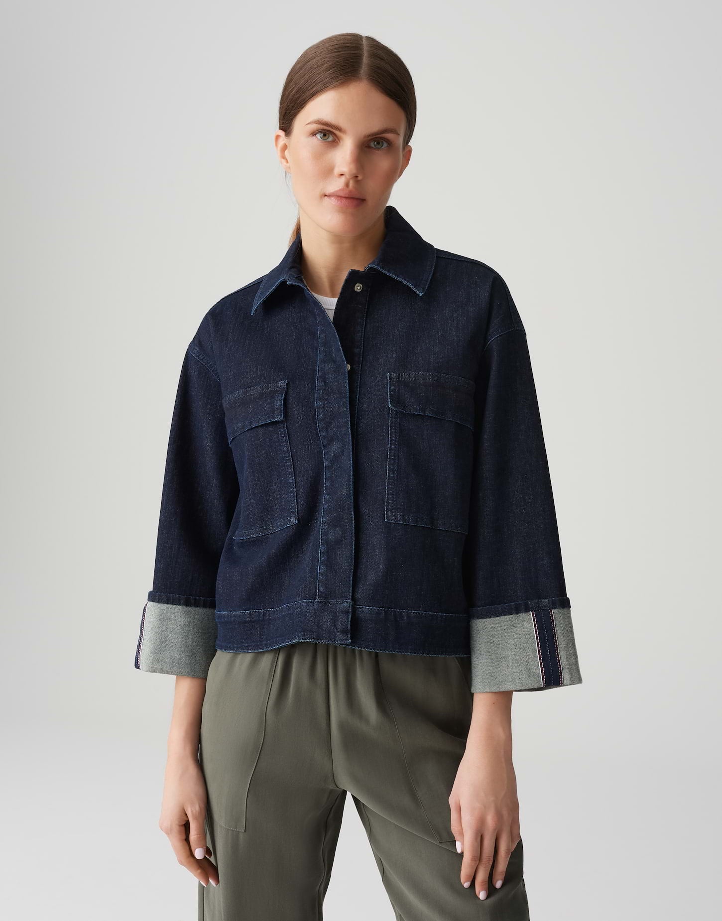 Opus - Loose Jeansjacke mit Rinsed Waschung - Hollice