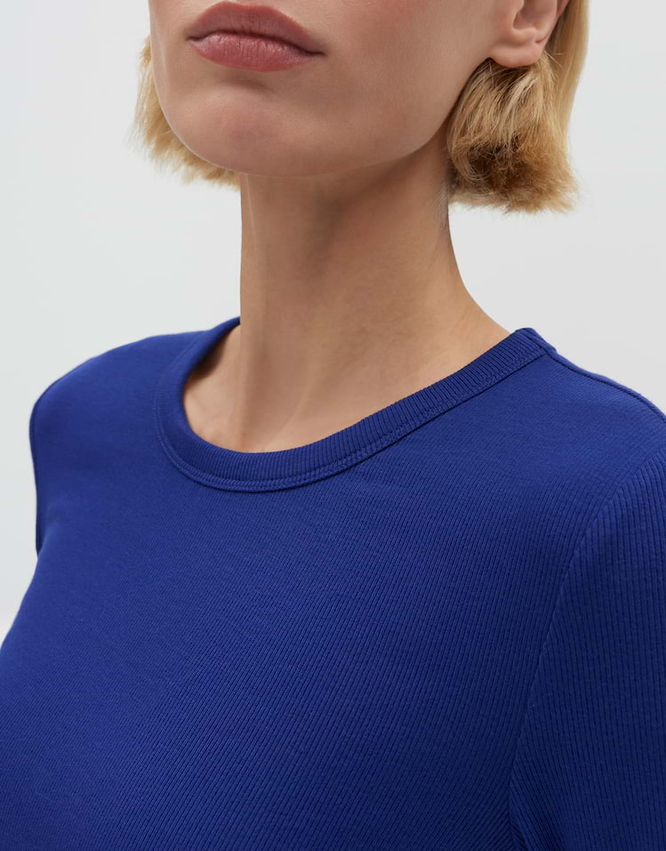 Someday - Longsleeve mit feiner Rippstruktur - Korell