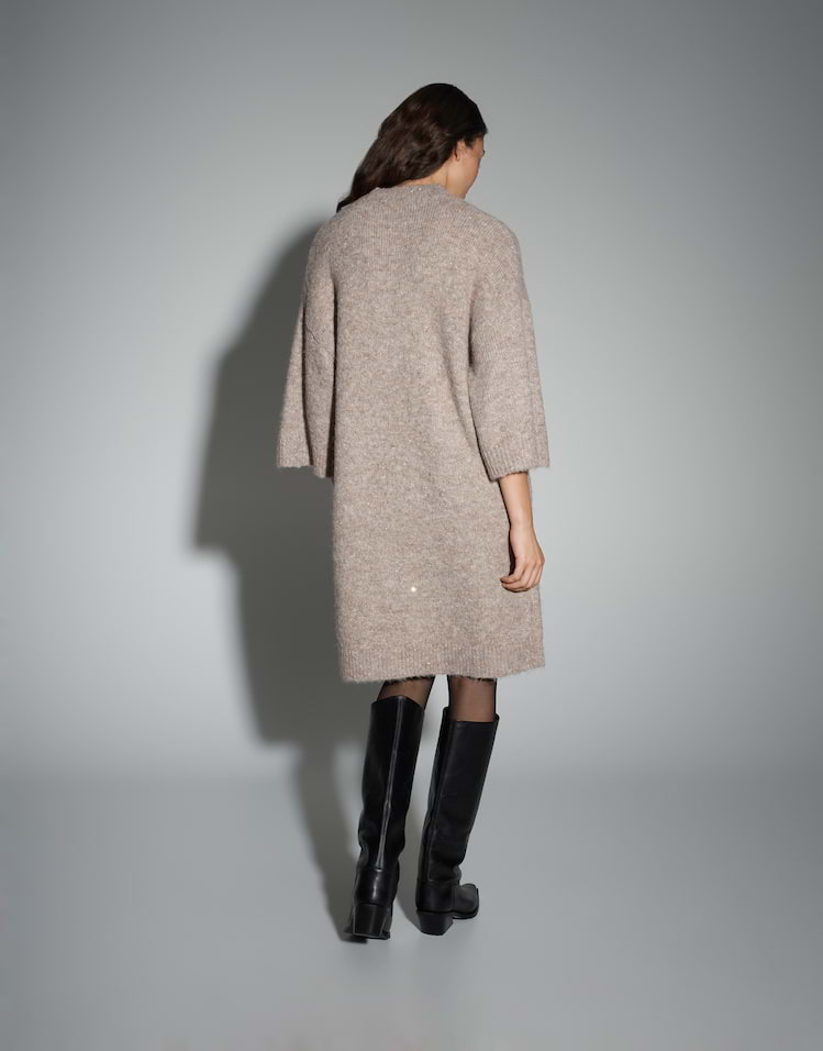 Opus - Weiches Strickkleid mit Glanz Effekt - Waliet