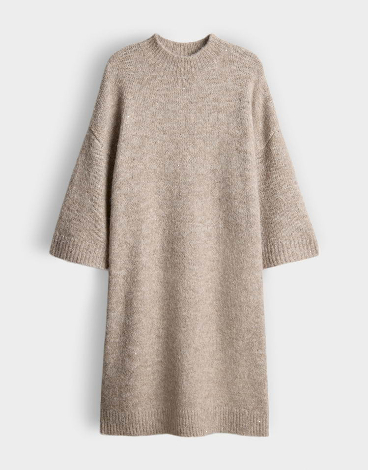 Opus - Weiches Strickkleid mit Glanz Effekt - Waliet