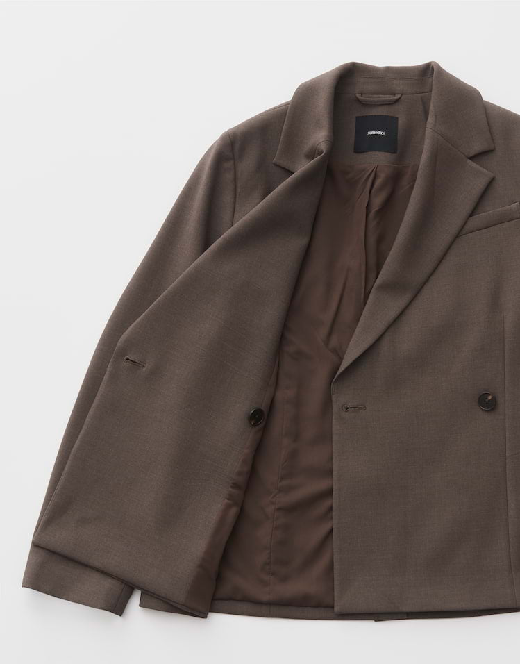 Someday - Leicht tailierter Blazer aus Viskose Mix Regular Fit - Narcia