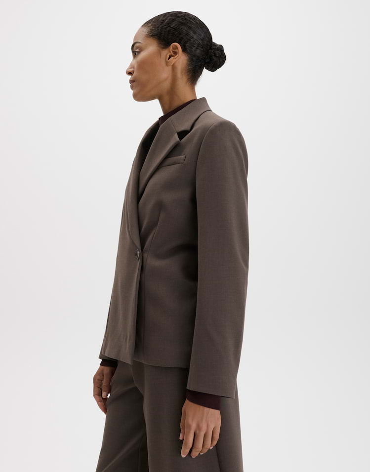 Someday - Leicht tailierter Blazer aus Viskose Mix Regular Fit - Narcia