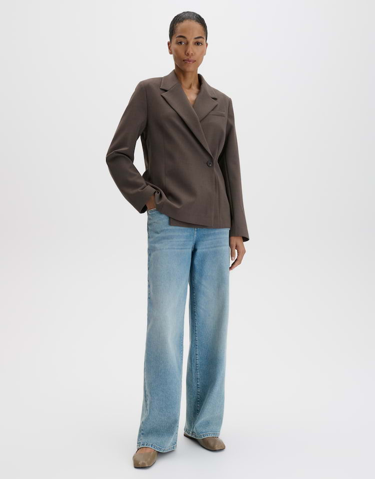 Someday - Leicht tailierter Blazer aus Viskose Mix Regular Fit - Narcia