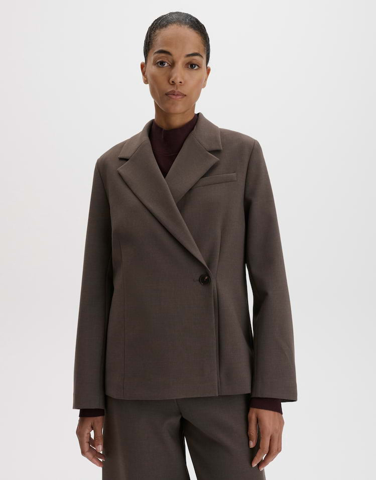 Someday - Leicht tailierter Blazer aus Viskose Mix Regular Fit - Narcia