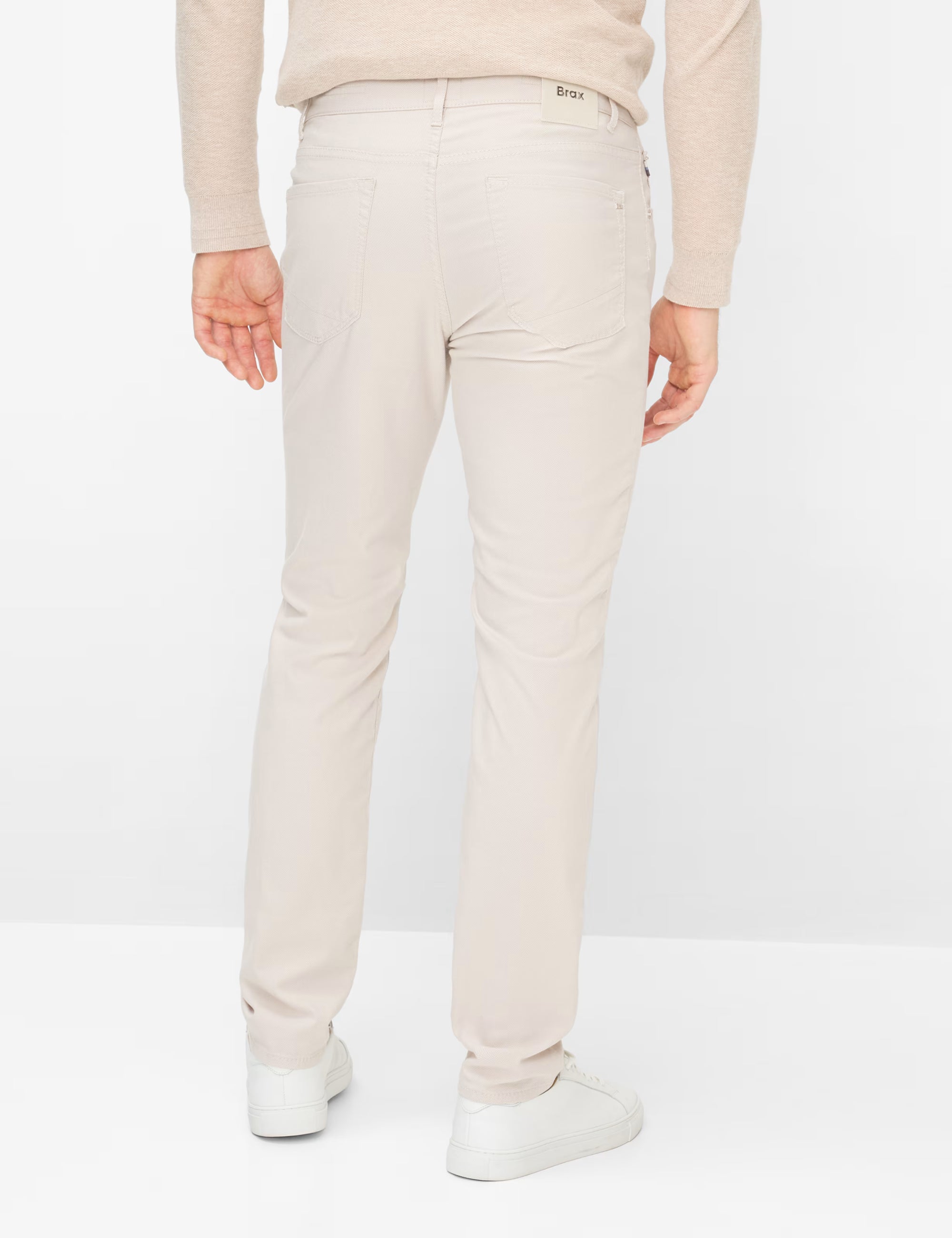Brax - Leichte  Five Pocket Hose mit Struktur in Hellbeige - Chuck