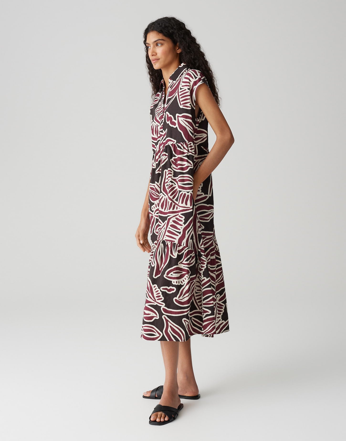 Opus - Printkleid mit Volantstufen - Werisa