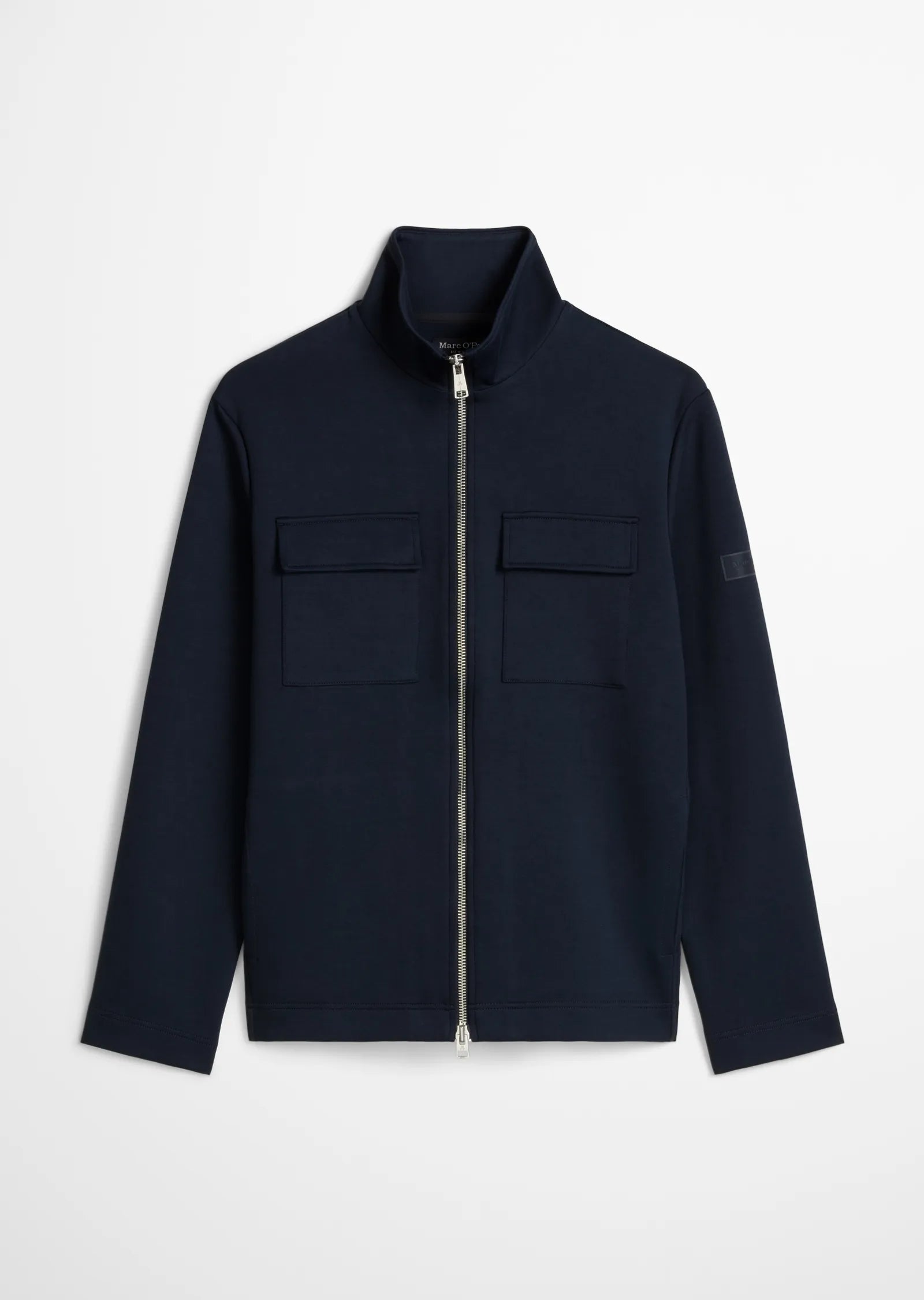 Marc O'Polo - Scuba Sweatjacke aus Bio-Baumwolle in Navy