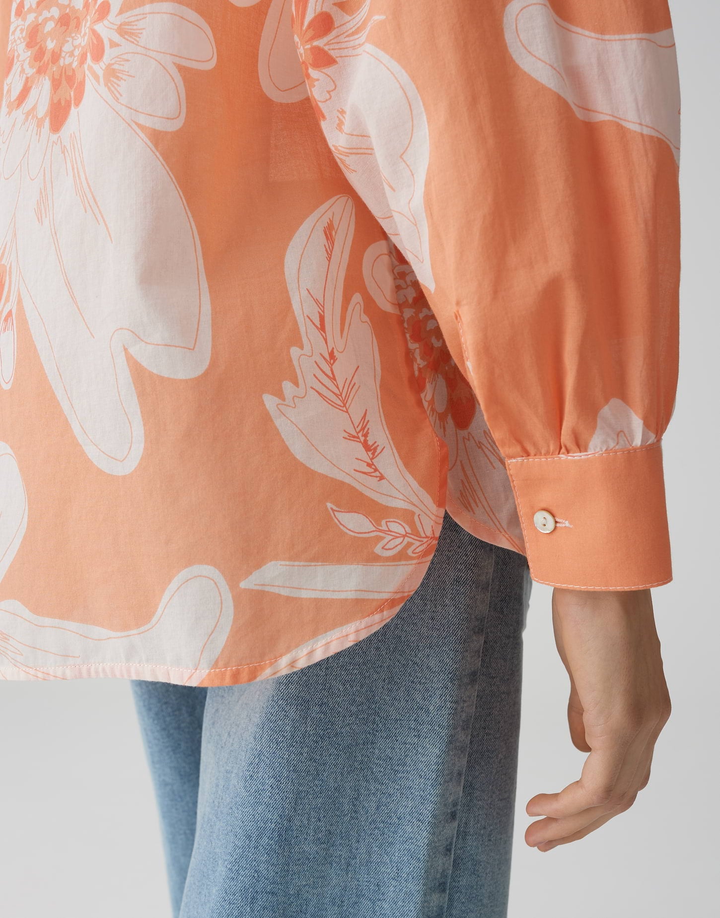 Opus - Longbluse mit floralem Print - Fumine