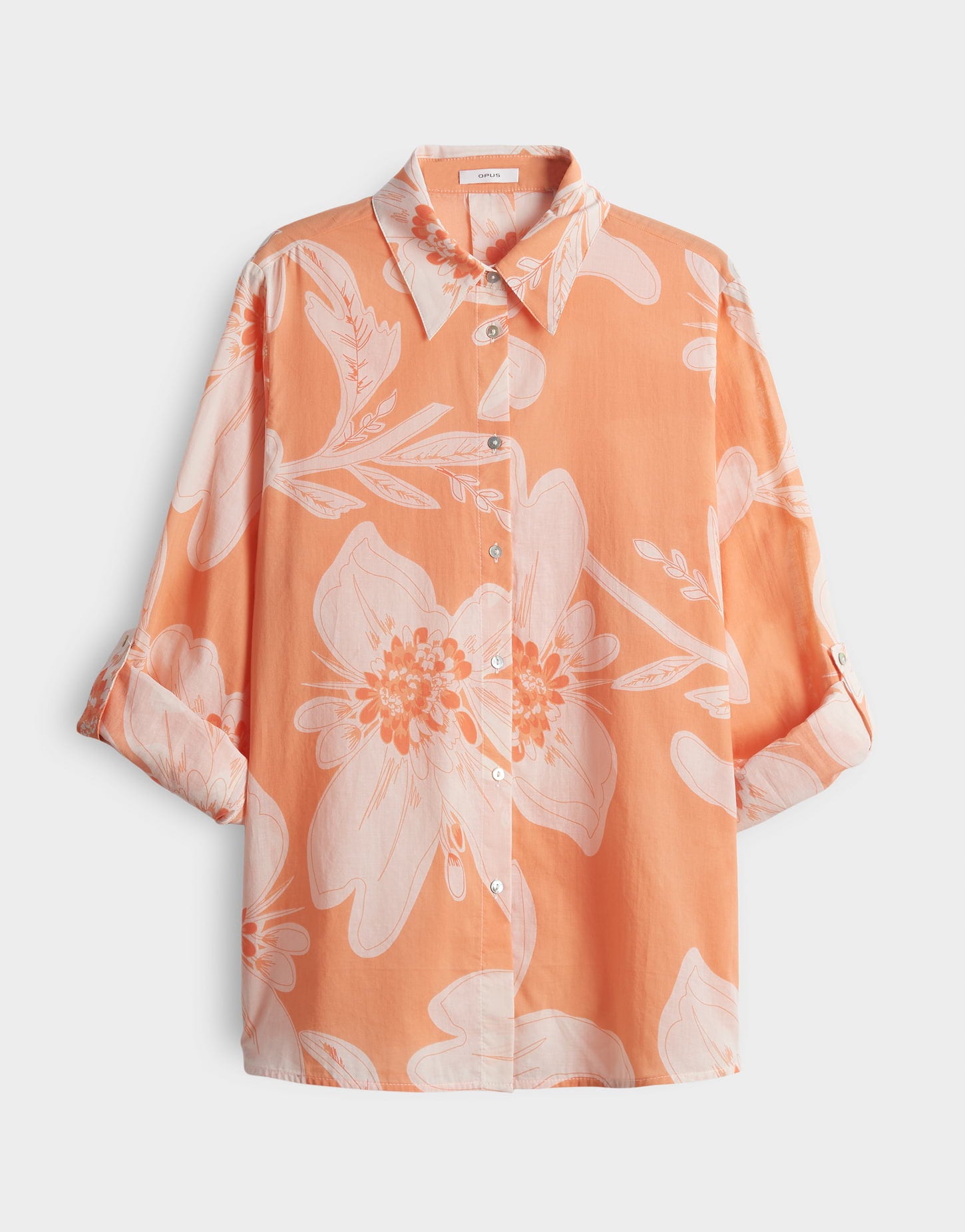 Opus - Longbluse mit floralem Print - Fumine