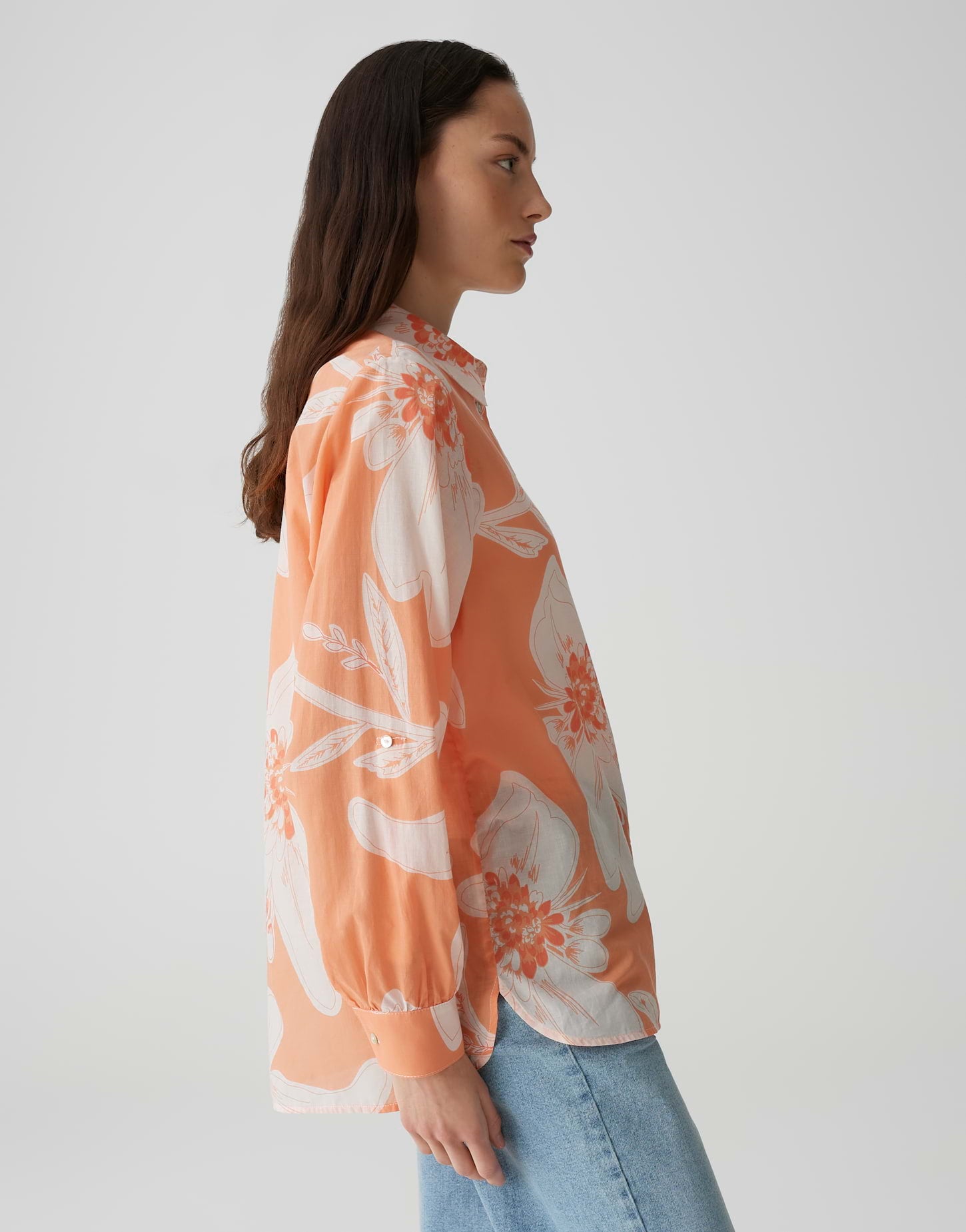 Opus - Longbluse mit floralem Print - Fumine