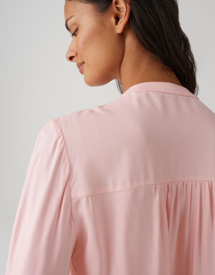 Opus - Feminine Tunikabluse in Twilloptik Loose Fit - Flanora