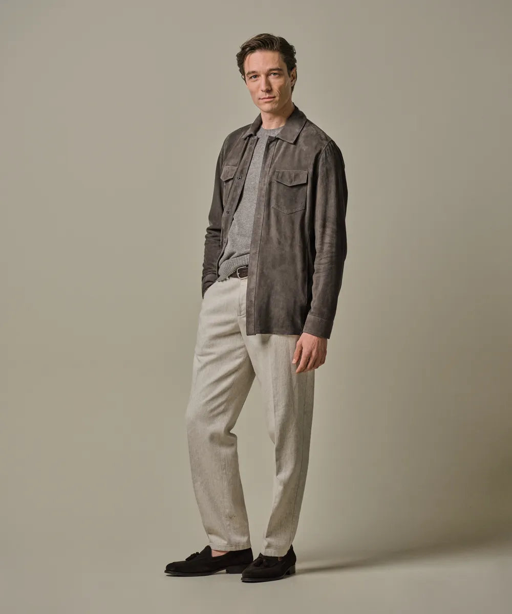 Profuomo - Stilvolles Overshirt aus Wildleder