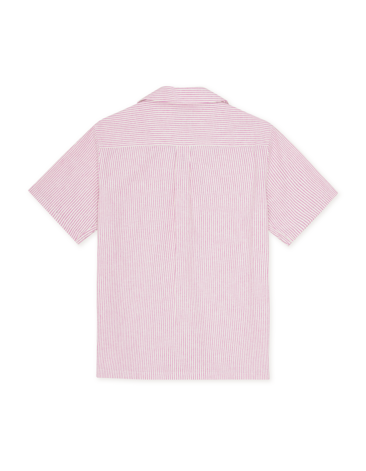 Les Deux - Kurzarmhemd mit Bowlingkragen in Rosa