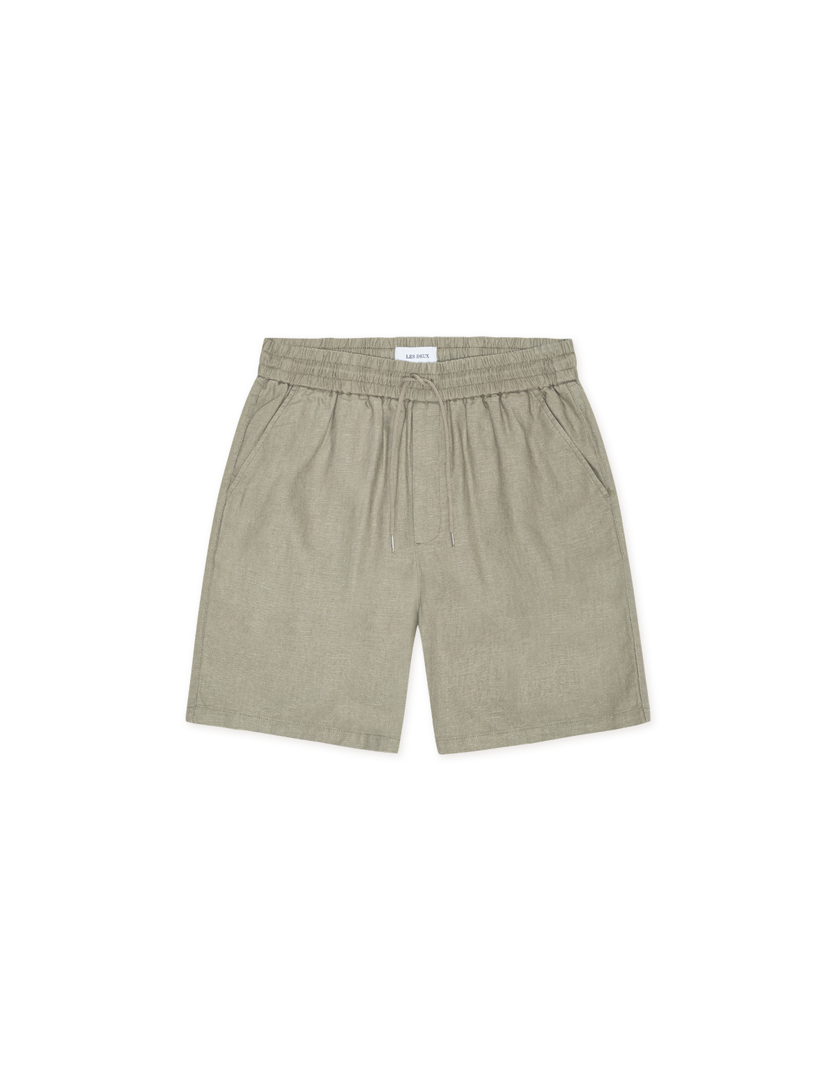 Les Deux - Kurze Hose aus Leinenmix in Oliv - Otto