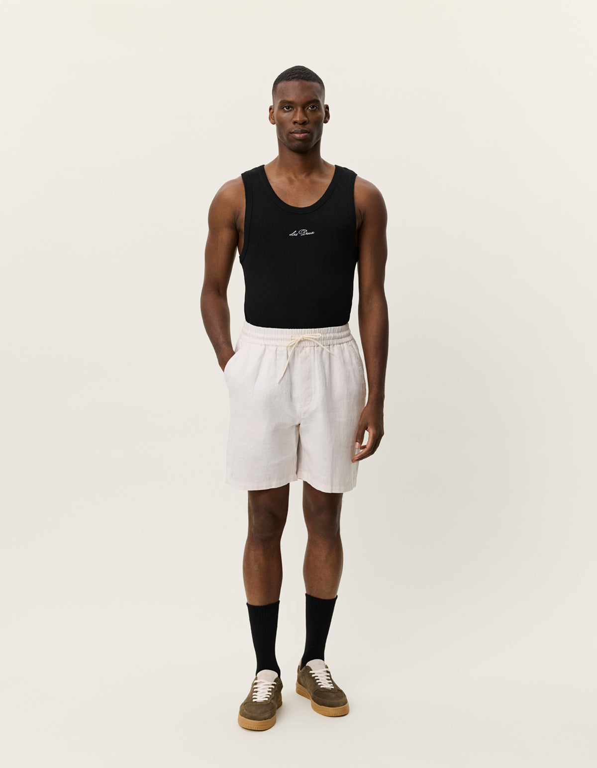 Les Deux - Kurze Hose aus Leinenmix in Offwhite - Otto