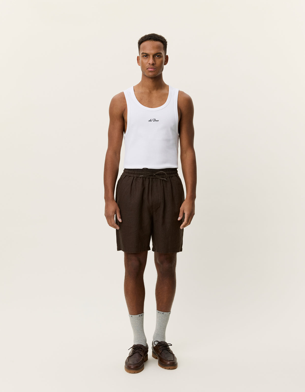 Les Deux - Kurze Hose aus Leinenmix in Braun - Otto