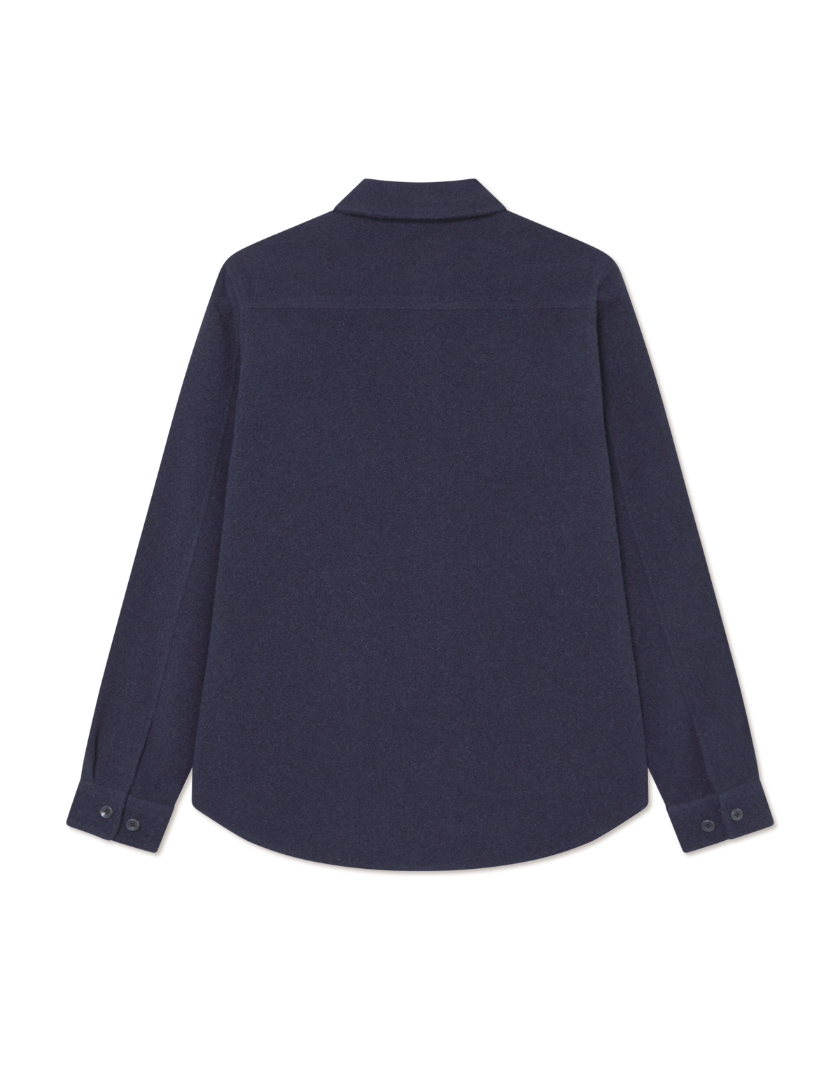 Les Deux - Bouclé Overshirt in Marineblau - Lennon