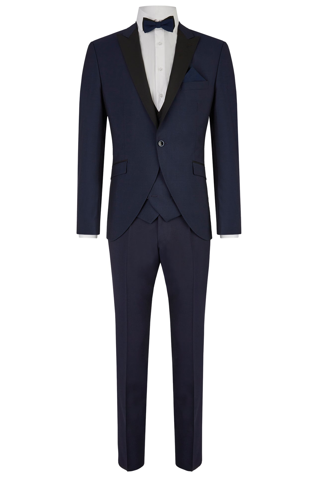 Festlicher Hochzeitsanzug - Rauchblau