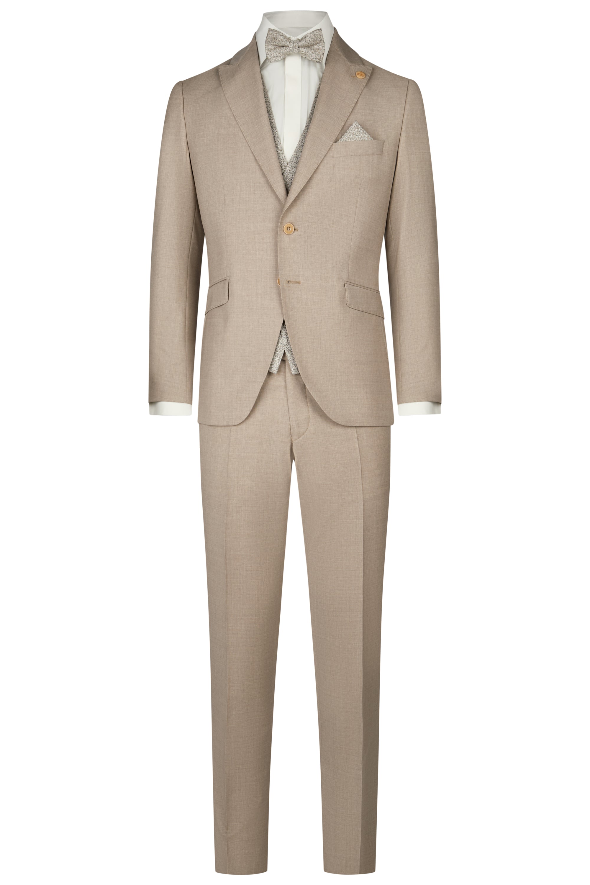 Festlicher Hochzeitsanzug - Sand