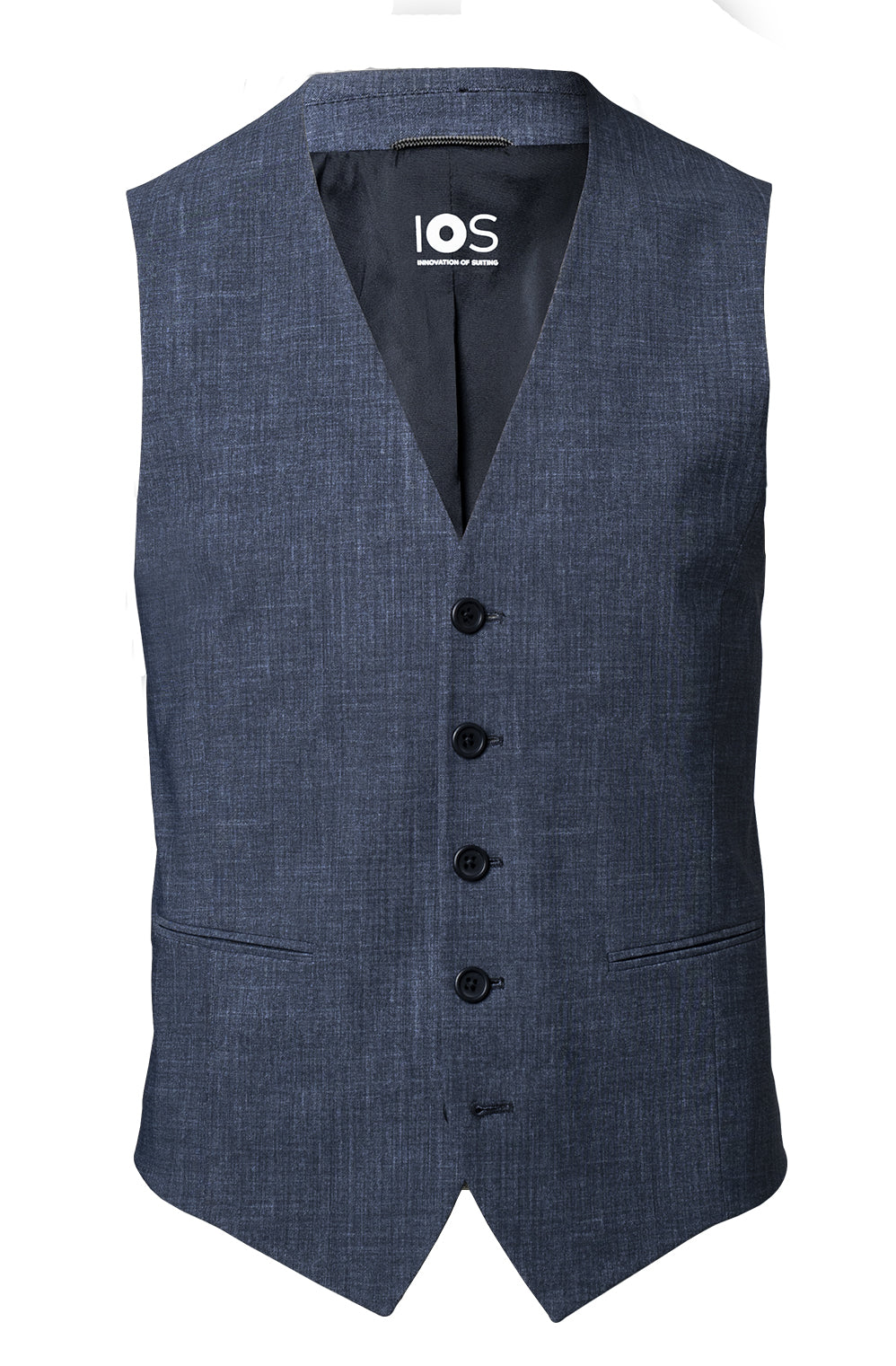 IOS - Schmale Anzugweste - Steel Blue
