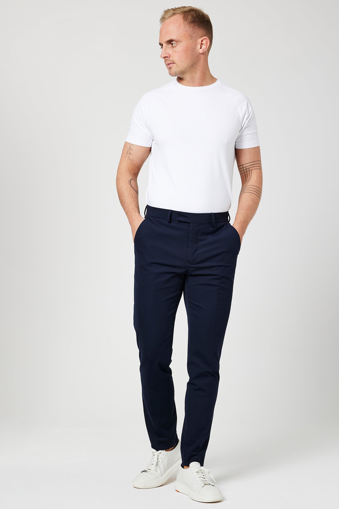 IOS - Schmale Anzughose "Classic" - Navy