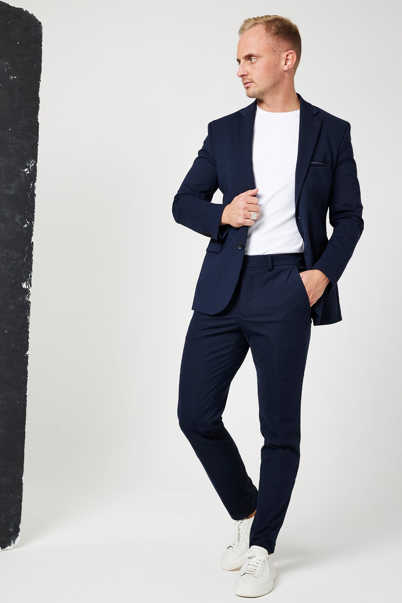 IOS - Schmale Anzughose "Classic" - Navy