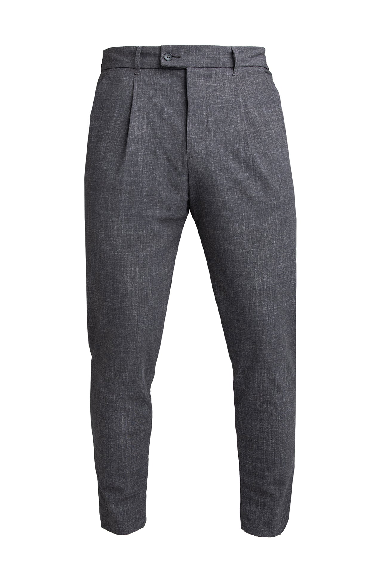 IOS - Schmale & Verkürzte Anzughose "Modern" - Dark Grey