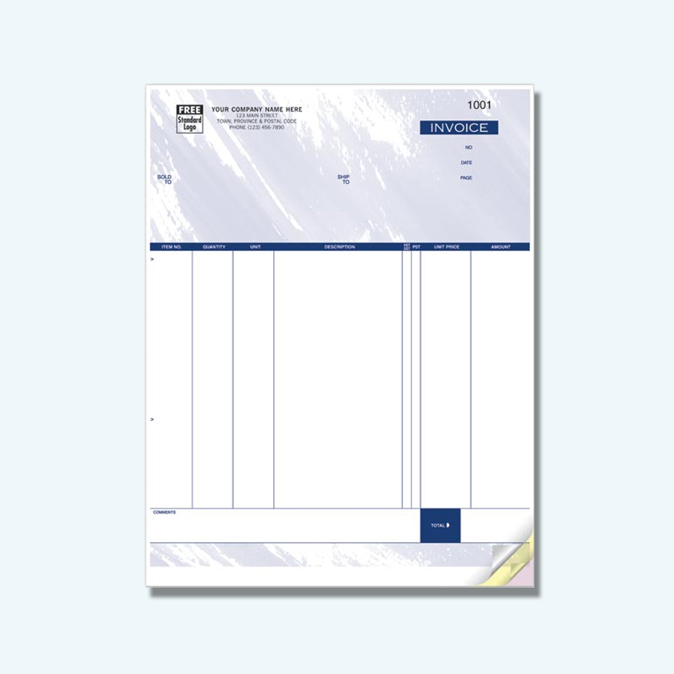 Formulaires commerciaux - manuscrits 1