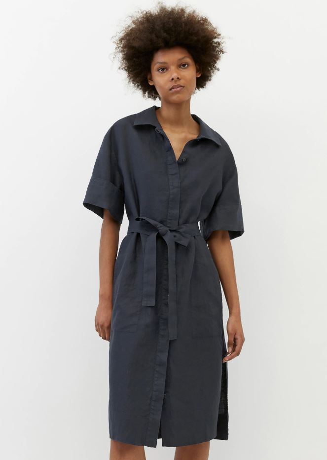 Marc O´Polo - Hemdblusenkleid aus reinem Leinen