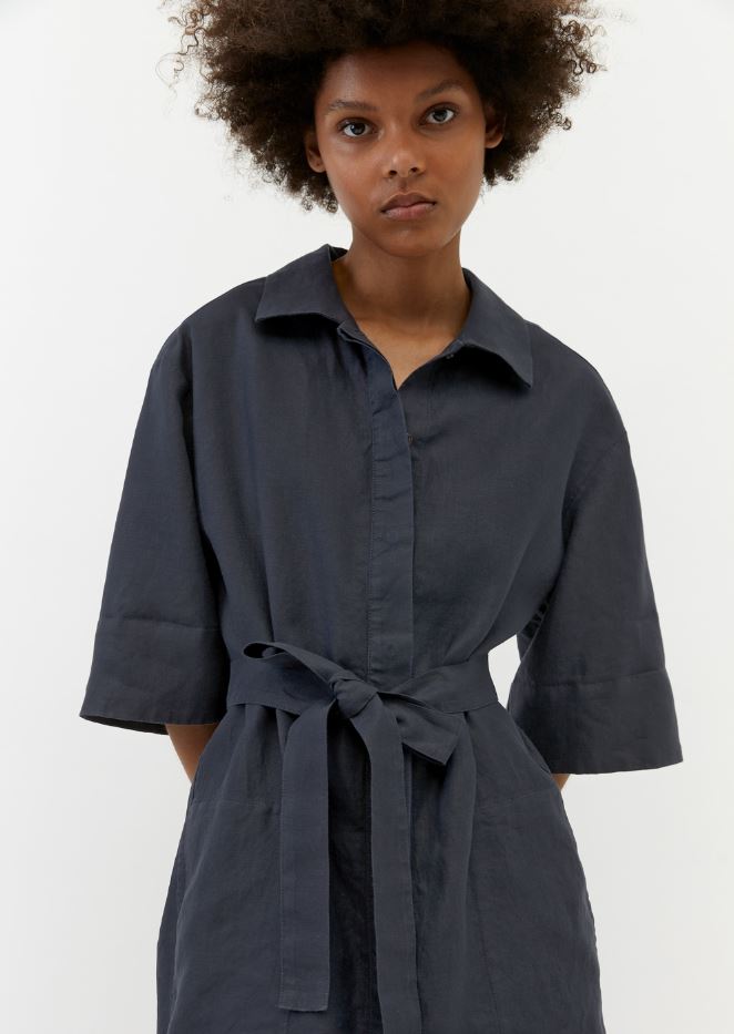 Marc O´Polo - Hemdblusenkleid aus reinem Leinen