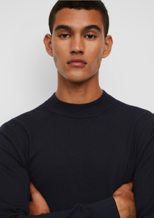 Marc O´Polo - Stehkragen- Pullover aus feiner Merinowolle